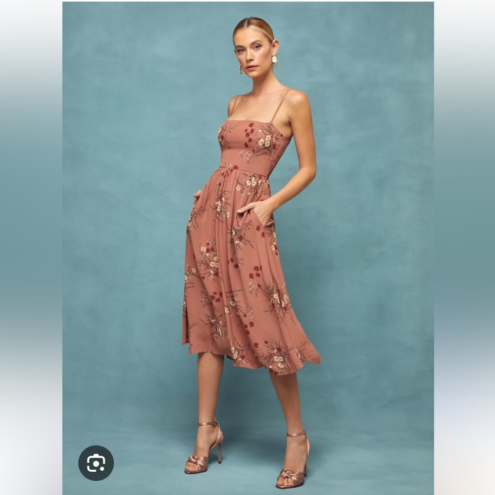 Reformation Roseship Dress Floral Midi